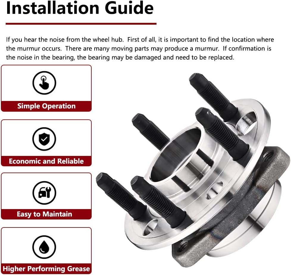 JLEO Front Rear Wheel Bearing for Chevy,for Buick,for GMC,for Cadillac