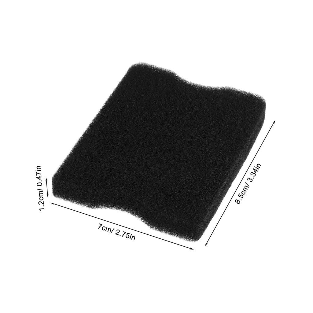 10pcs Lawn Mower Air Filter Sponge Replacement Black
