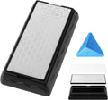 Double-sided Diamond Sharpening Stone,Knife Sharpening Stone with Extra Fine 1200/Coarse 400 Grit Diamond Plate