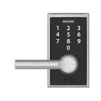 Touch Electronic Lock, Lever Handle, Century Trim, Satin Chrome