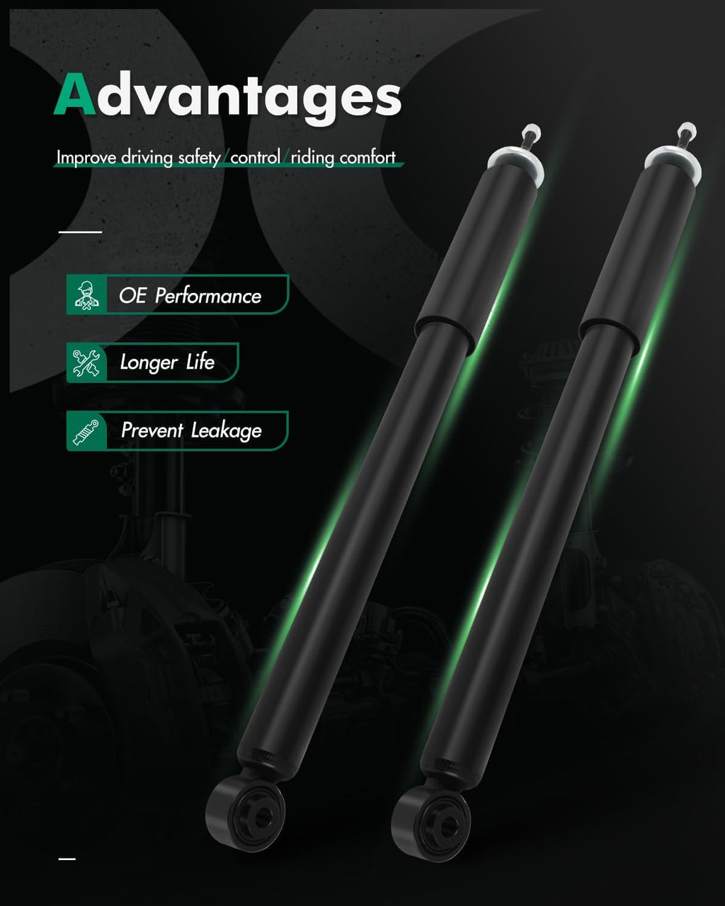 SCITOO Rear Shock Absorber for Dodge Fits 2005-2019 for Chrysler 300