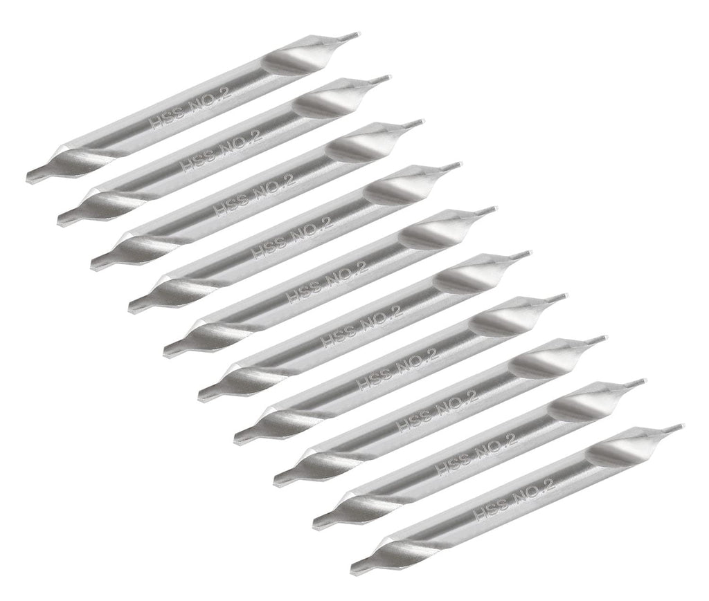 Accusize #2 HSS Center Drill, 0530-0200x10