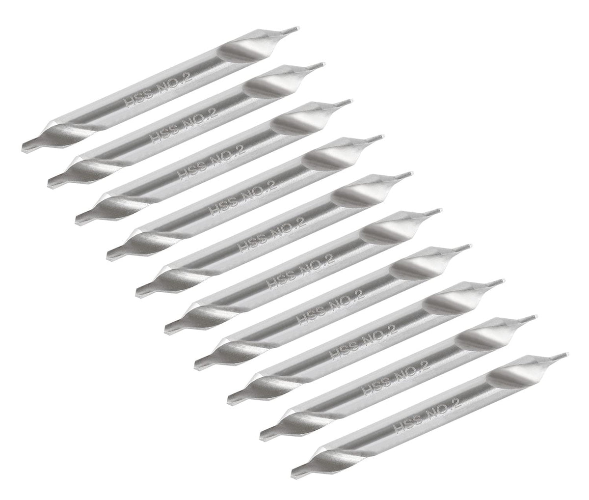 Accusize #2 HSS Center Drill, 0530-0200x10