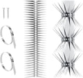 Bird Spikes - 20 Inch Stainless Steel Fence Spikes for Pigeons, Raccoons, Snakes - Deterrent Defender | 20 inch