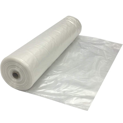 Clear Plastic Sheeting - 6 mil - (6' x 100') - Thick Plastic Sheeting, Heavy Duty Polyethylene Film, Drop Cloth Vapor