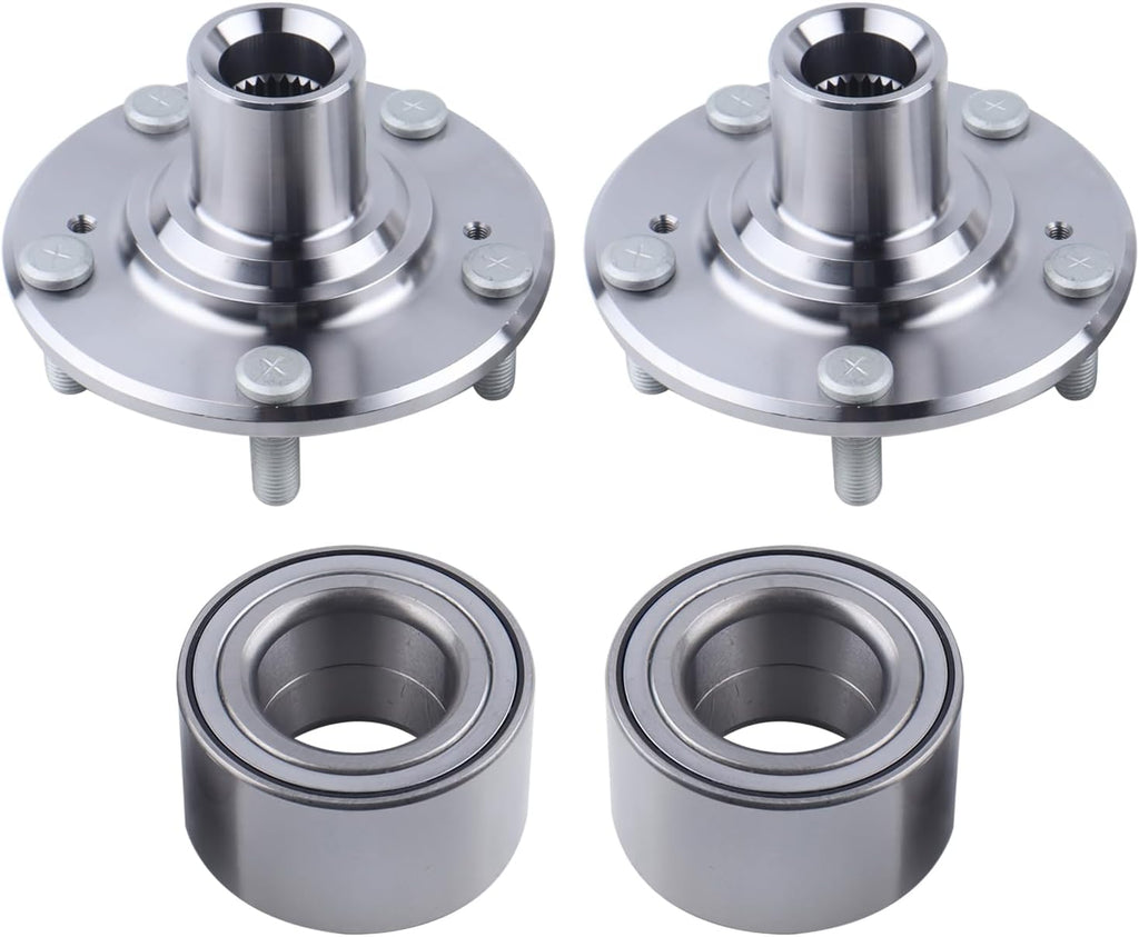 2 x Front Wheel Hub Bearing Assembly Compatible with 2012-2015 Honda Civic DX EX LX HF Hybrid 1.8L 1.5L,Replace 44600-TR0-A00 NT510089