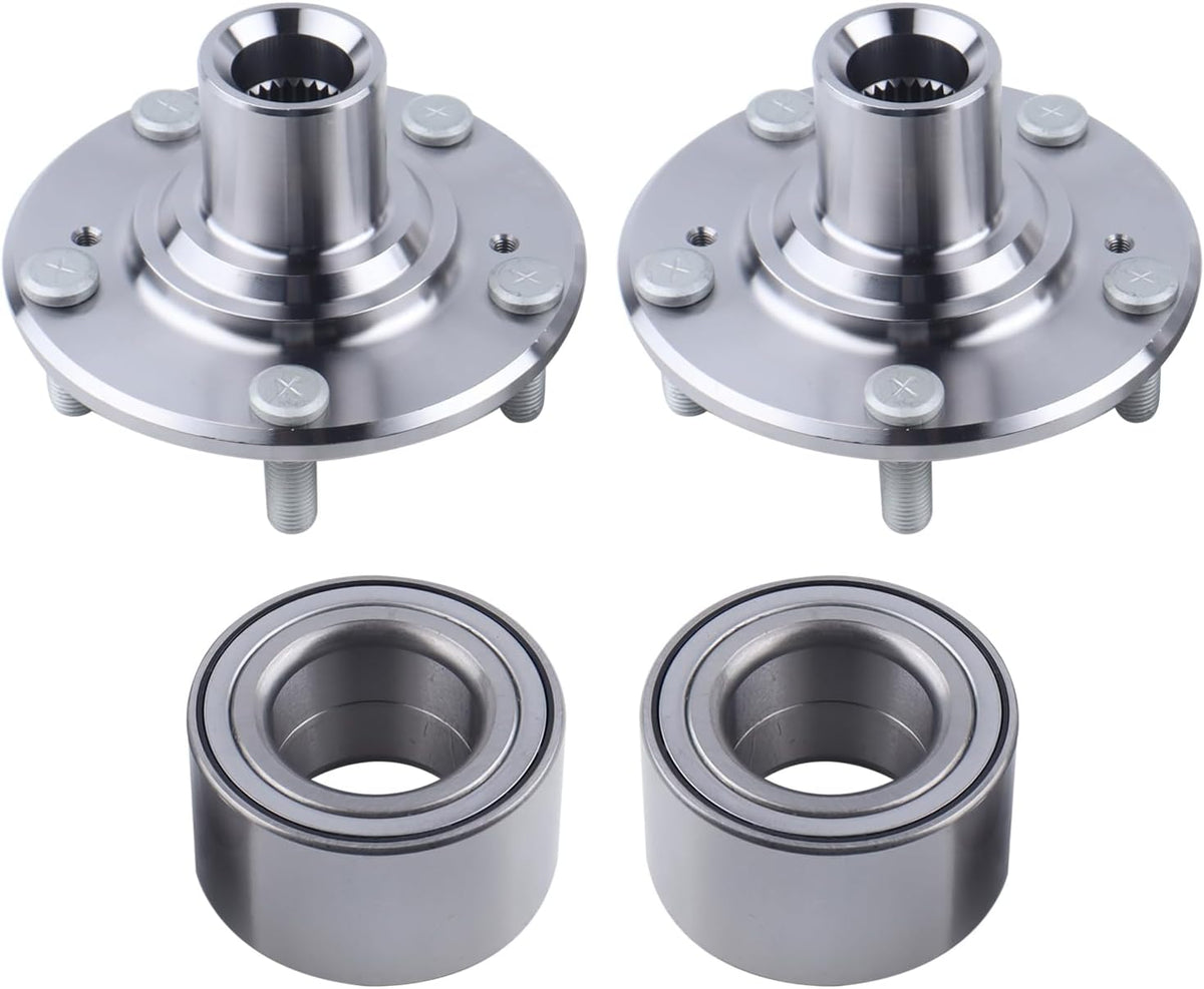 2 x Front Wheel Hub Bearing Assembly Compatible with 2012-2015 Honda Civic DX EX LX HF Hybrid 1.8L 1.5L,Replace 44600-TR0-A00 NT510089