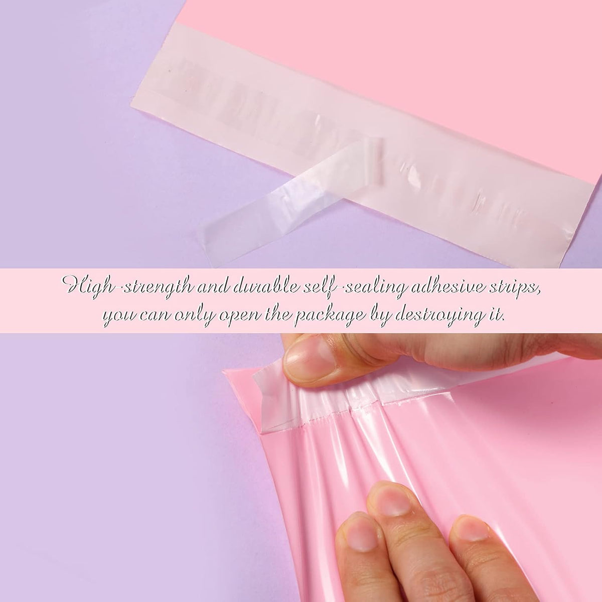 Poly Mailer, 13 x 17 In, 15 x 20 In, 16 x 22 In, 18 x 24 in, Pink