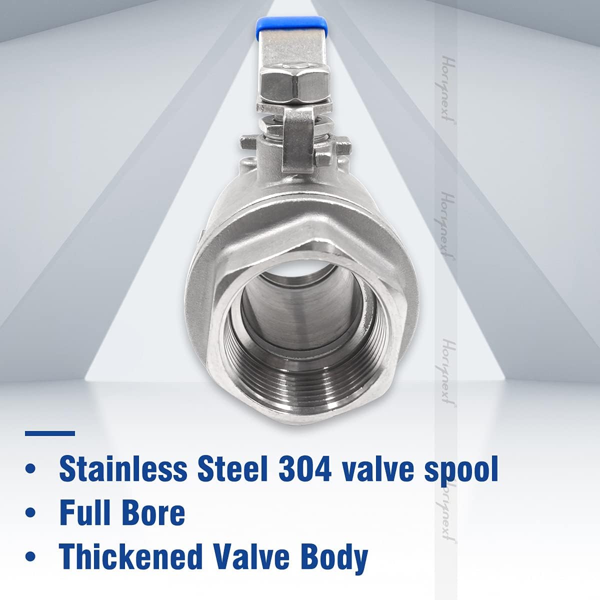 NPT 1-1/2 Inch Threaded Stainless Steel Ball Valve, DN40