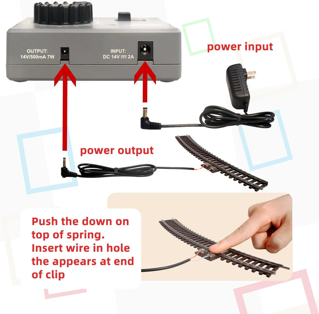 HO Scale 1:87 Electric Train Sets, Black Locomotive Trainset with Remote Control Track Power Pack and Speed