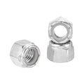 Kozelo 10Pcs 1/2"-13 Nylon Locking Hex Nuts 316 StainlessSteel Silver