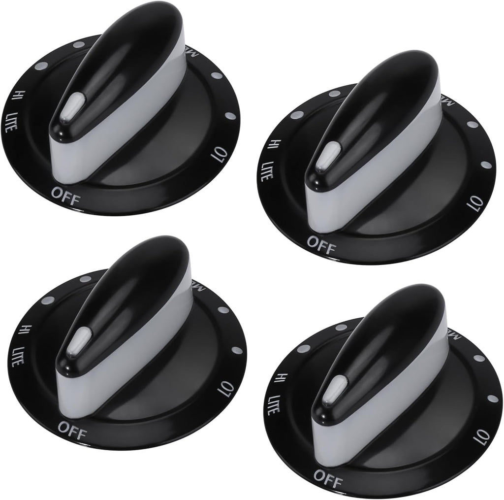 74011287 Stove Knobs Black for Maytag gas stove knobs AP4100044,4 Pack
