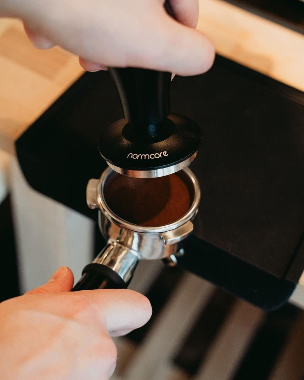 V4 Coffee Tamper 53.3mm - Spring-Loaded Tamper - Barista Espresso Tamper with 15lb / 25lb / 30lbs Replacement Springs