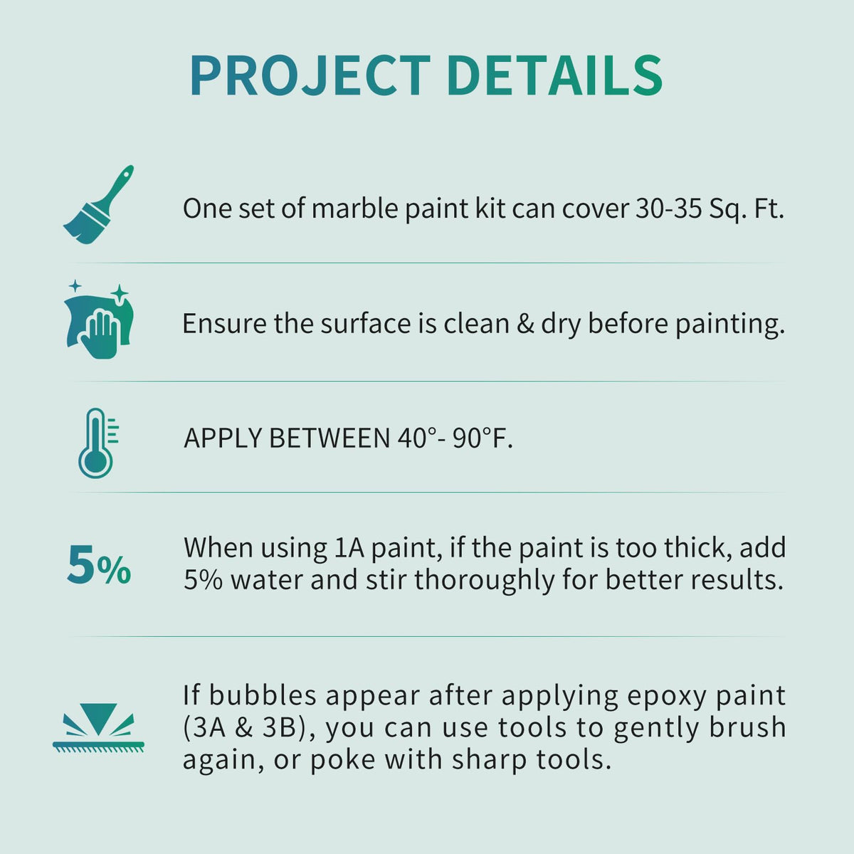 Black Epoxy Marble Countertop Paint Kit Counter top Coating