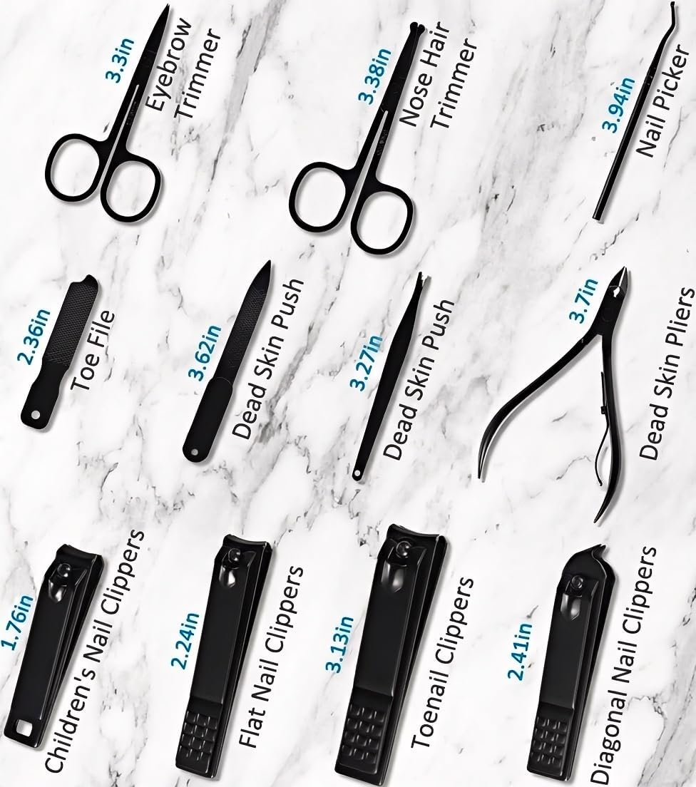 Manicure Set Professional Nail Clipper Kit-26 Pieces Stainless Steel Manicure Kit,Nail Care Tools with Luxurious