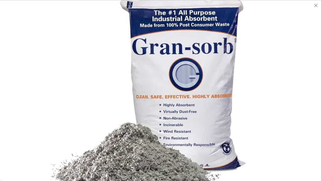 MICRO TEC Gran-Sorb Sorbent, Universal Granules Spill Control, 30 lb 1 Pack