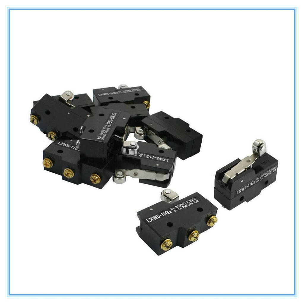 Short Hinge Roller Lever 1NO 1NC 1Com Micro Switch AC 380V DC 220V LXW5-11G2