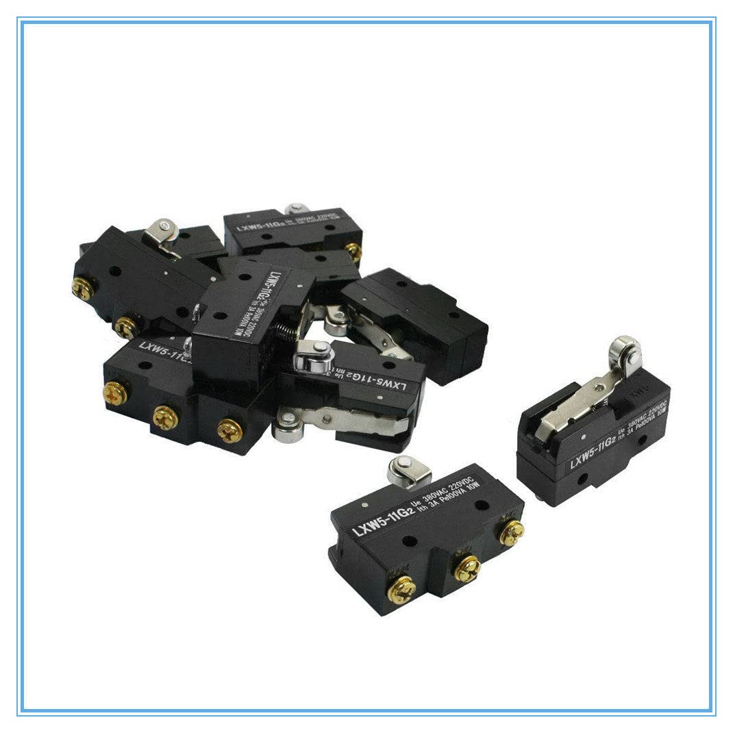 Short Hinge Roller Lever 1NO 1NC 1Com Micro Switch AC 380V DC 220V LXW5-11G2