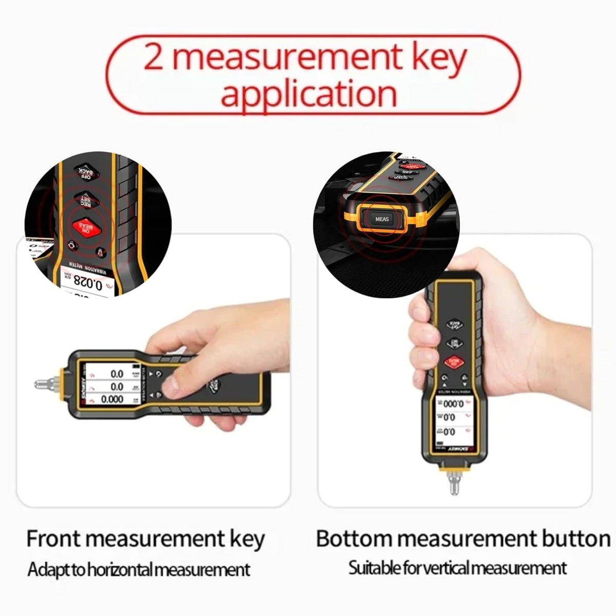 Vibration Meter SW-65A 3-Mode Acceleration Velocity Test