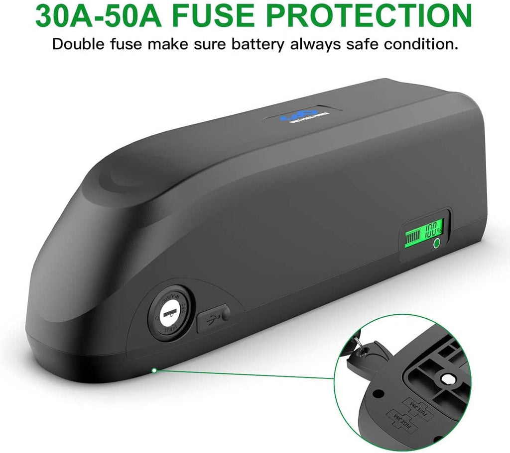48V Ebike Battery Cell for Bafang and Other Bike Conversion Kit Rad Power Runner City - Lithium Ion Bike Batteries for 500W 750W 1500W-Wheel Kit Batteries