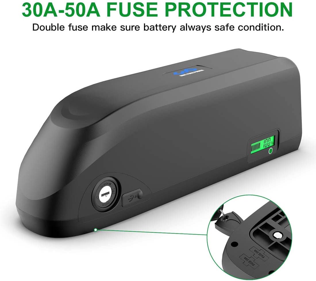 48V Ebike Battery Cell for Bafang and Other Bike Conversion Kit Rad Power Runner City - Lithium Ion Bike Batteries for 500W 750W 1500W-Wheel Kit Batteries