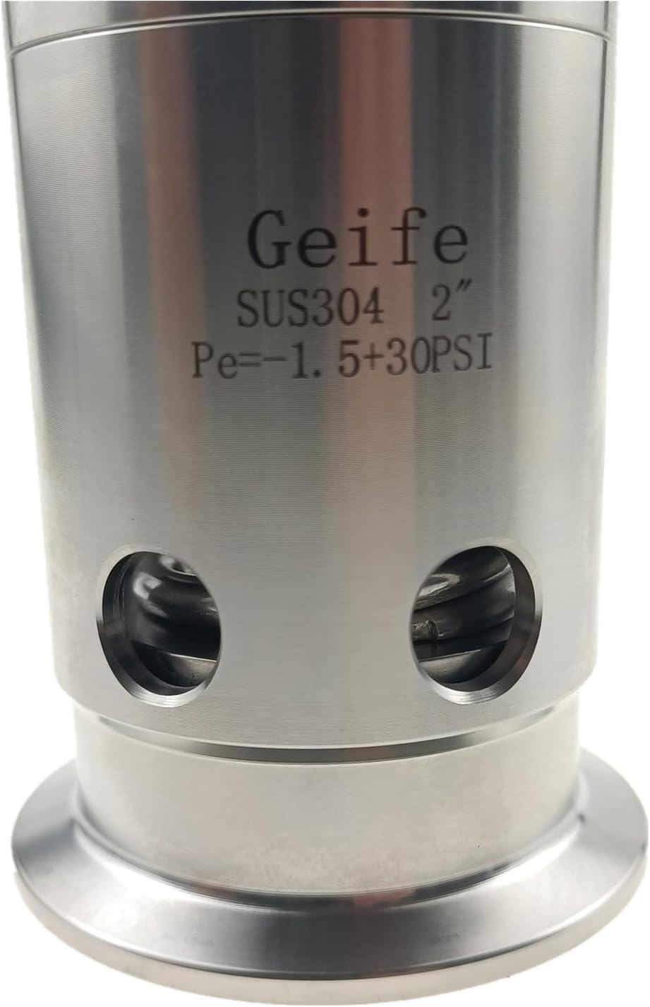 2" Tri Clamp PRV Fixed at 30 psi Pressure Relief Valve