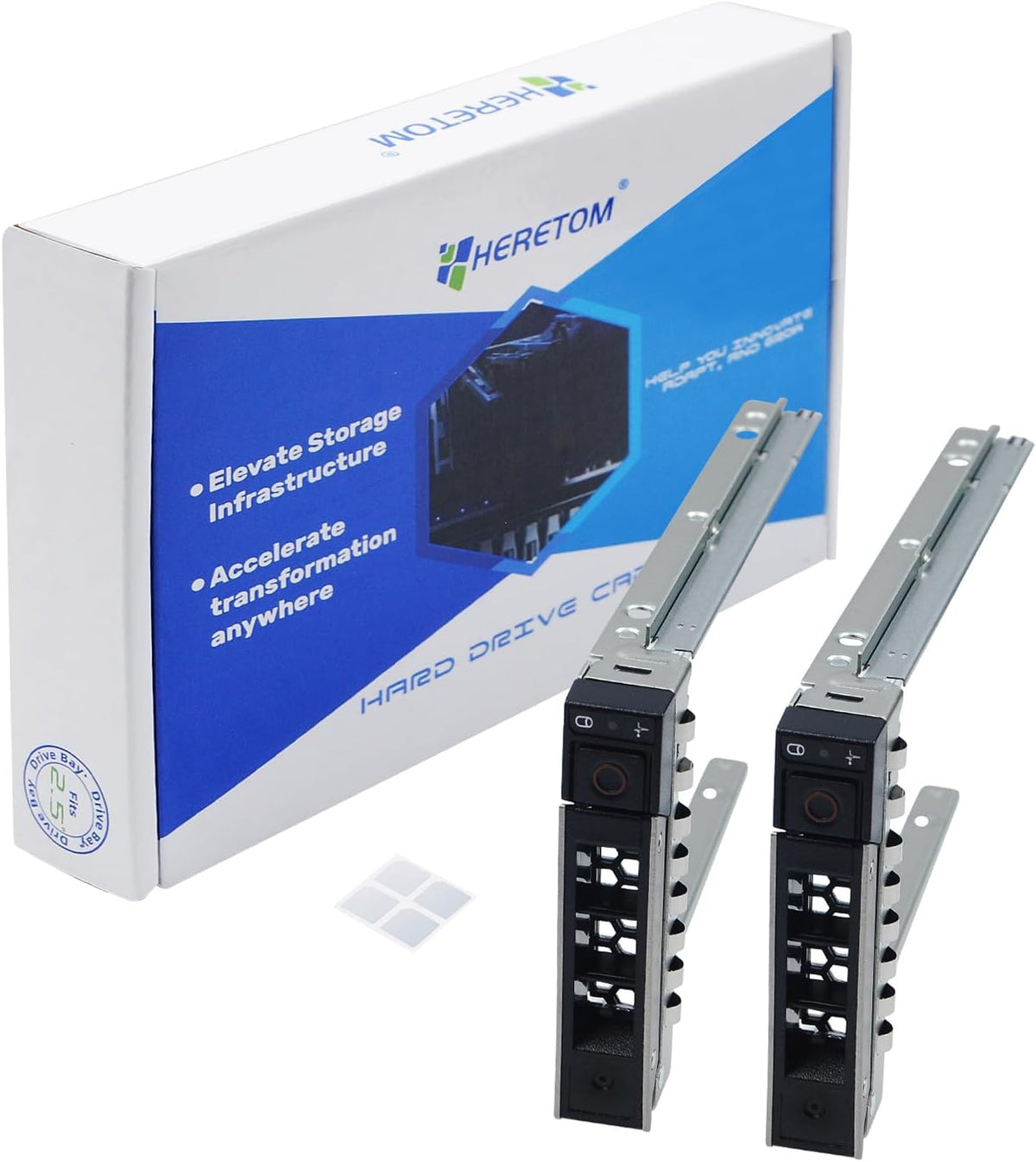 2-Pack Hard Drive Tray Caddy 2.5" Hard Drive Bracket 0DXD9H DXD9H SSD Mount