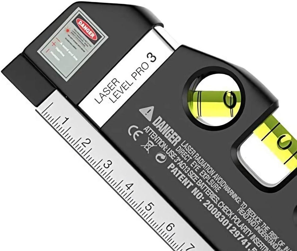 Laser level, Multipurpose Laser tape measure Line 8ft+ Tape Measure Ruler Adjusted Standard and Metric Rulers Update