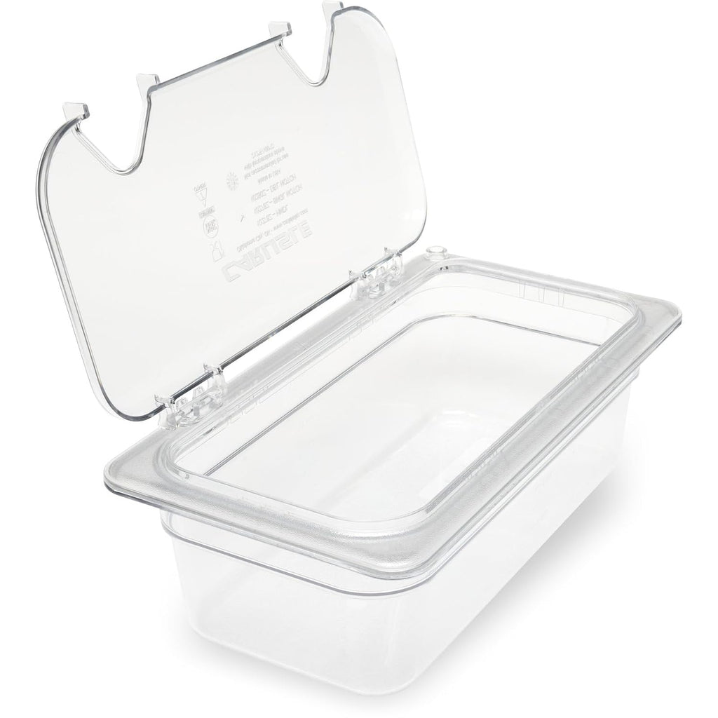 Plastic Food Pan 1/3 Size 4 Inches Deep Clear