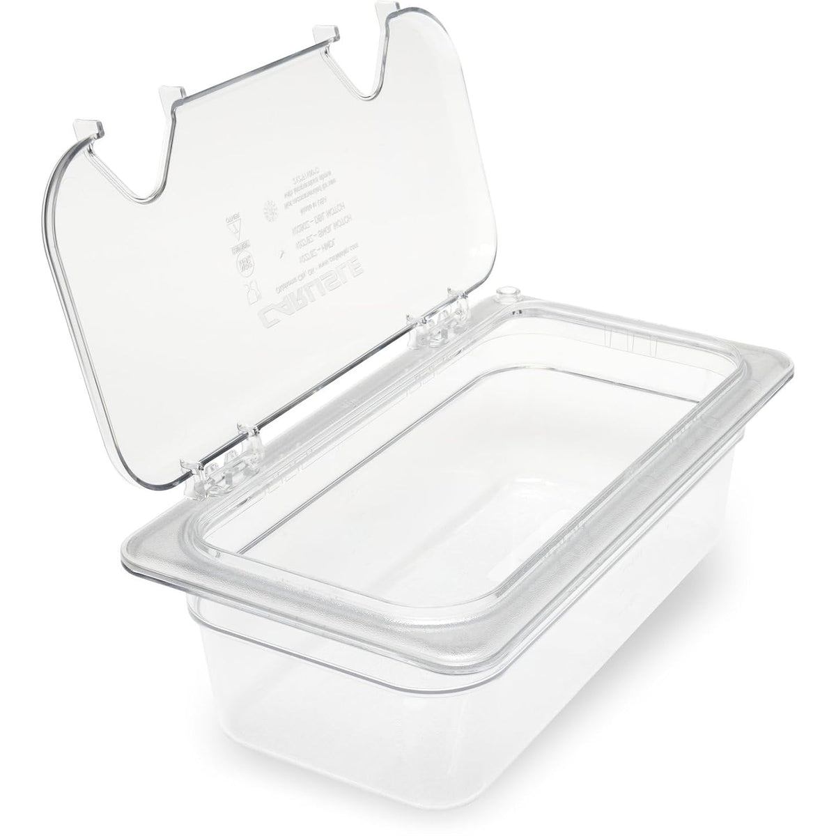 Plastic Food Pan 1/3 Size 4 Inches Deep Clear