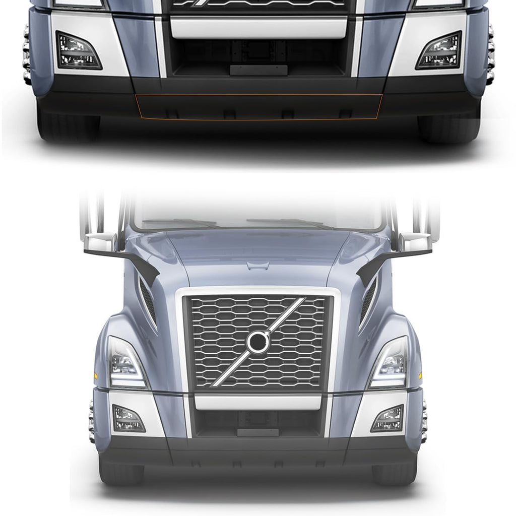 Bumper AIR DEFLECT for 2018+ Volvo VNL Semi Truck
