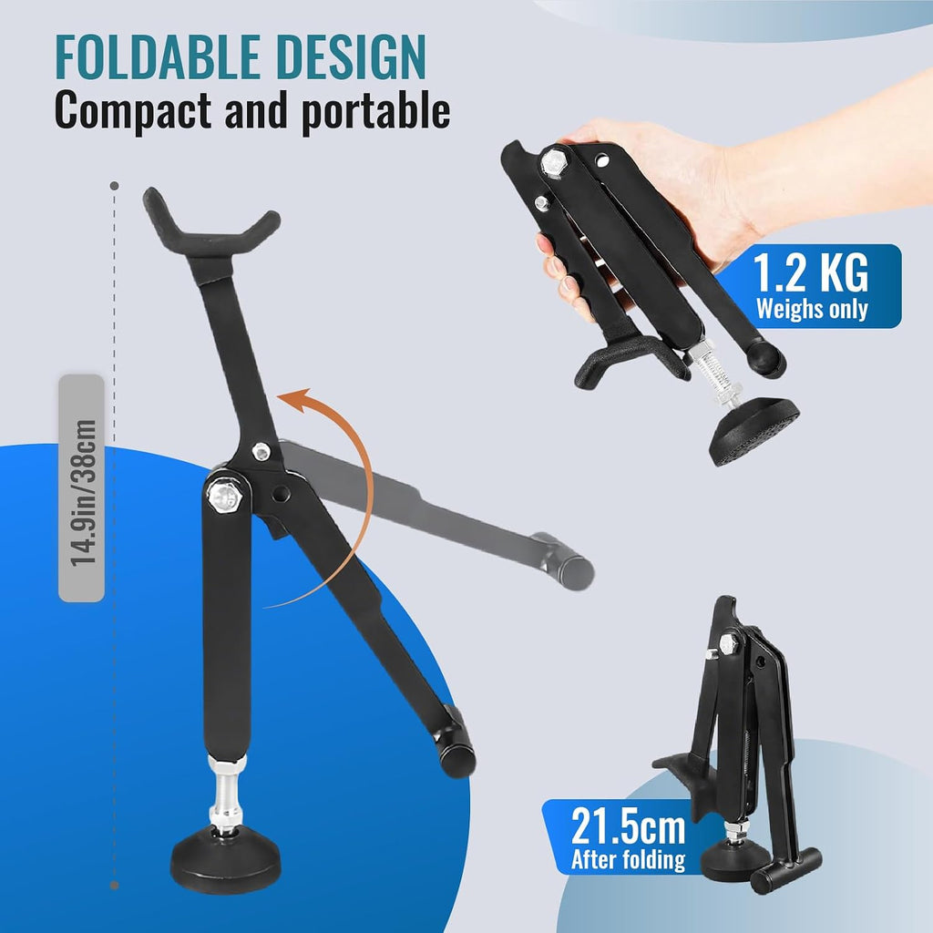 Motorcycle Stand Portable Motorcycle Rear Stand with Break Strap | Foldable Paddock Stand, Adjustable Height