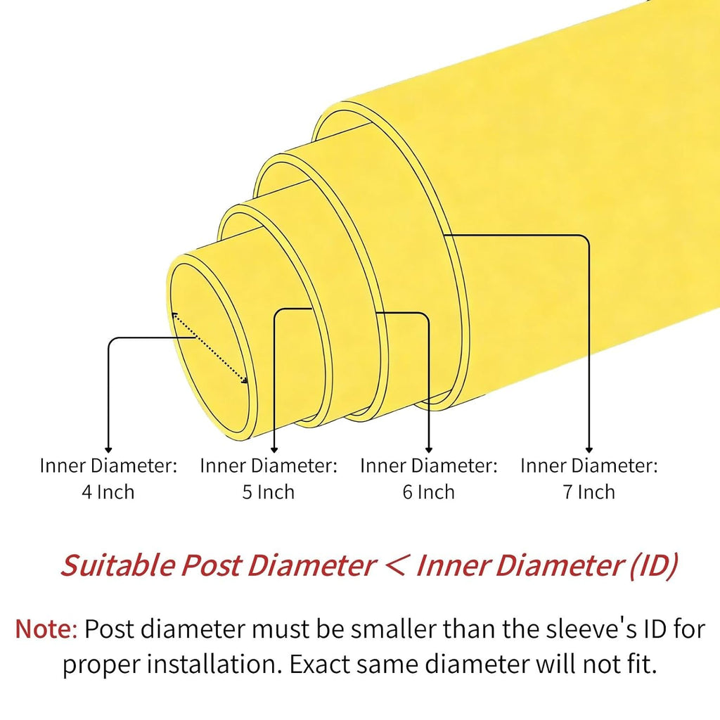 Durable Bollard Cover Heavy Duty Shell - Weather Resistant Anti-Collision - Universal Fit Parking Lot, Dock