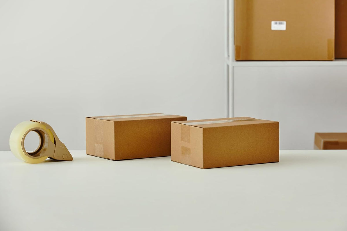 25 Packs Small Shipping Boxes 9X6X4 Inches, Kraft Corrugated Cardboard Boxes