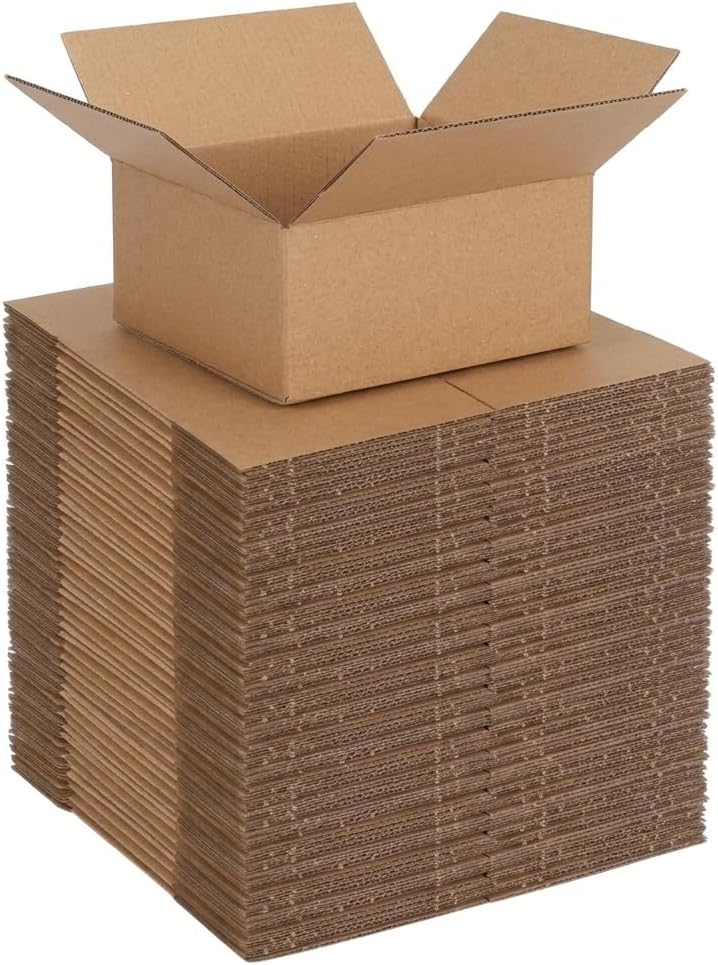 100 Packs 4x4x2 Shipping Boxes for Small Business