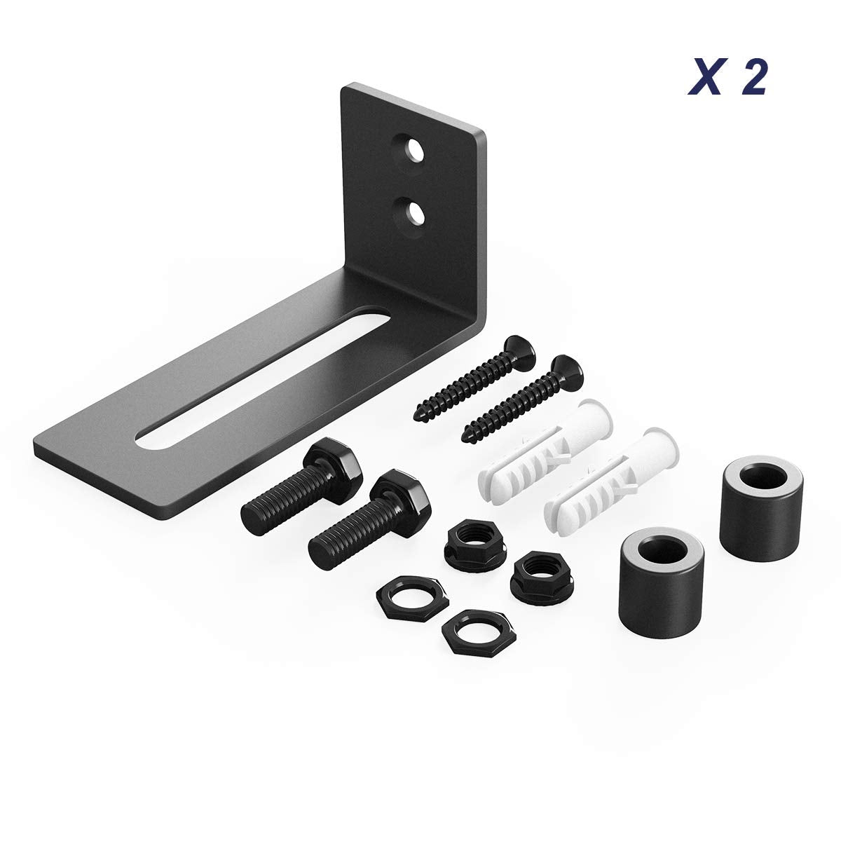 SMARTSTANDARD Sliding Barn Door Bottom Adjustable Floor Guide Roller 2PCS