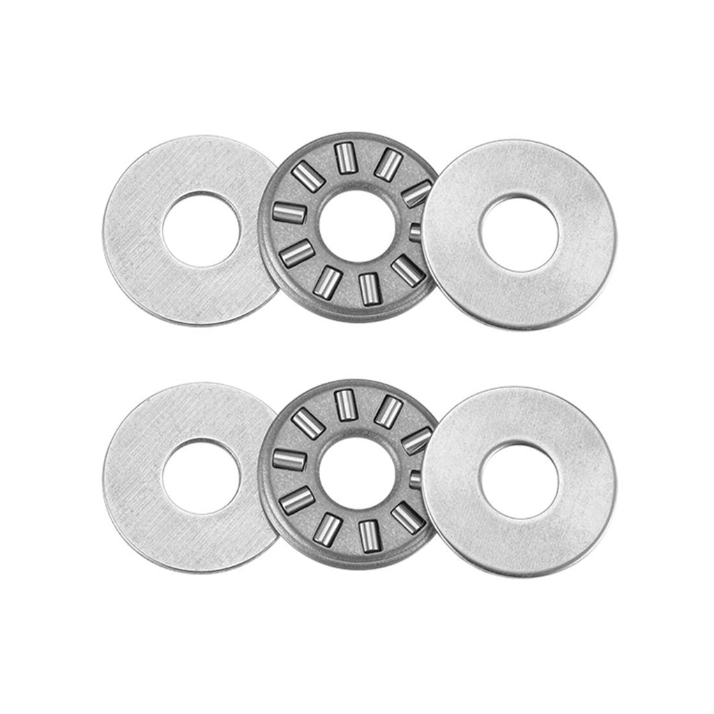 uxcell NTA411 Thrust Needle Roller Bearings with Washers 1/4" Bore 11/16" OD 5/64" Width 2pcs