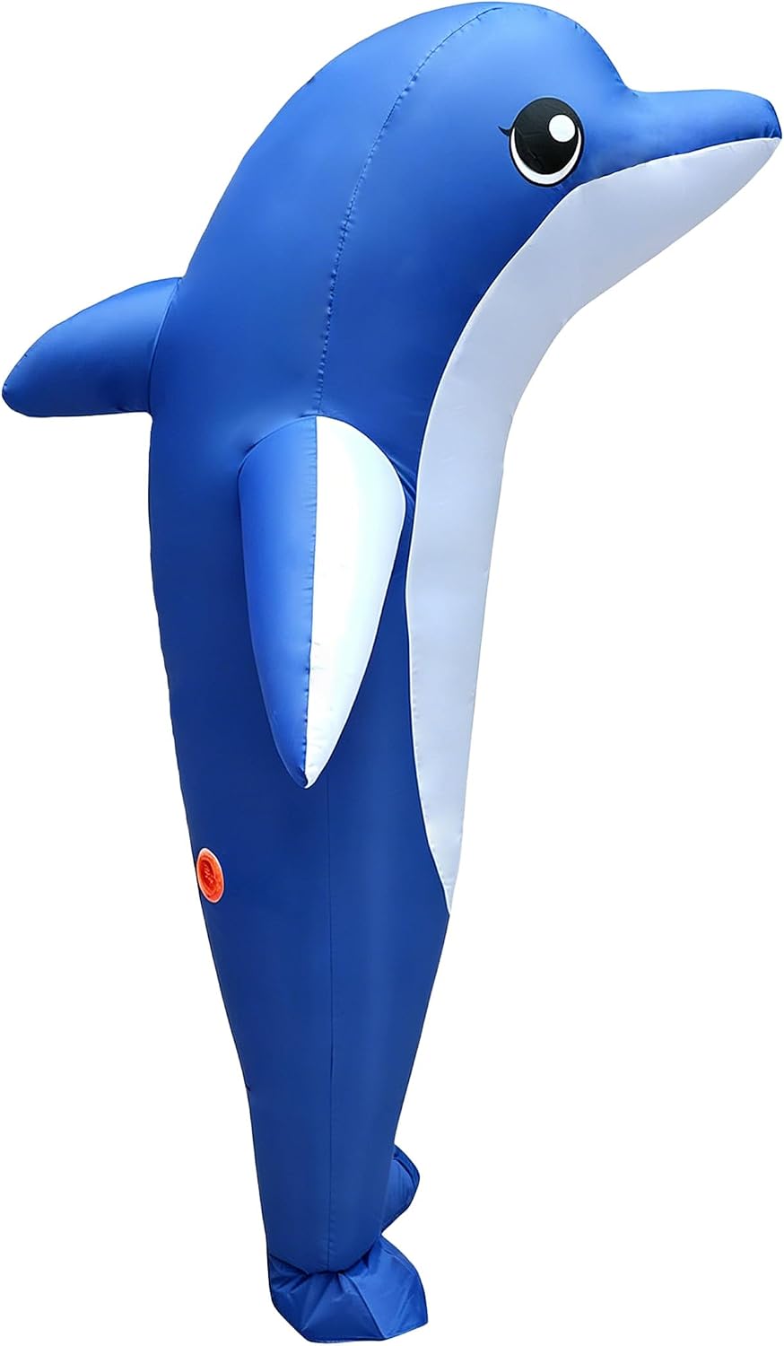 Unisex Adult Dolphin Inflatable Costume outfit Funny Blow Up Animal Suit for Halloween Cosplay Christmas Parties