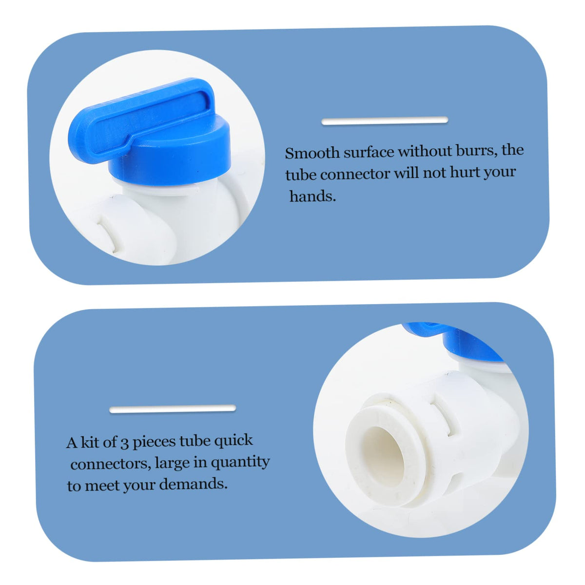 Ice Maker Water Line Connector Kit with PE Adapter