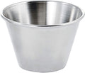 SCP-40, 4-Ounce Stainless Steel Round Ramekin Condiment Sauce Cups, 1 Dozen Pack