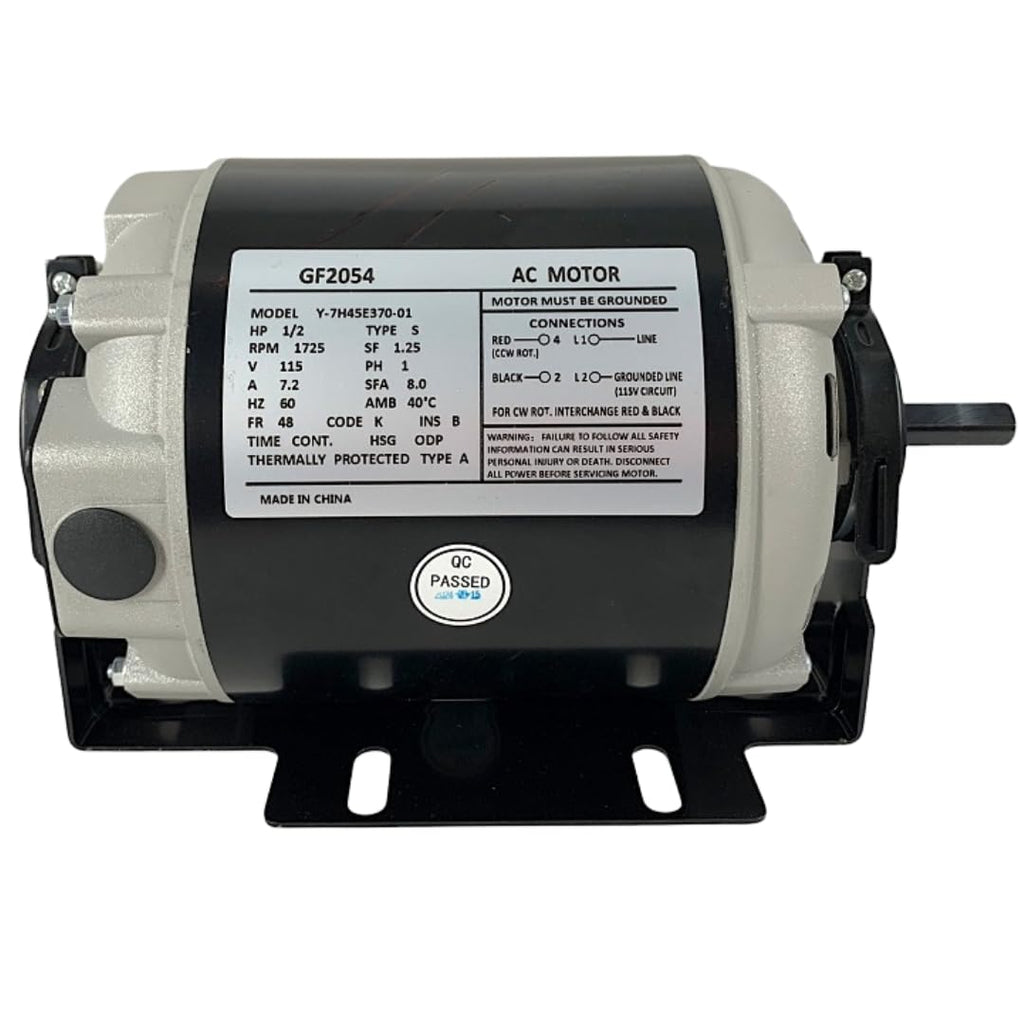 1/2 HP Belt Drive Blower Motor GF2054, 115V 1725 RPM, 48 Frame