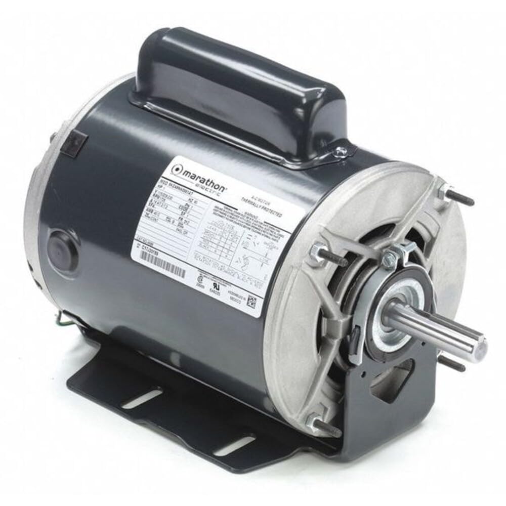 Leeson Condenser Fan Motor,1 HP,56Z Frame 5KC49NN0061T - 1 Each