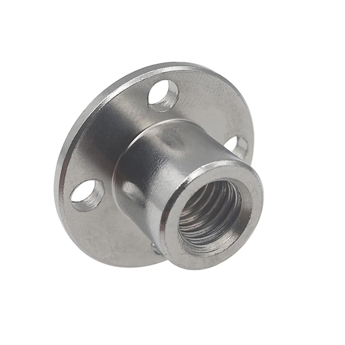 4Pcs M8 Flange Coupling Connector, Threaded Shaft Gear Motor Flange Nut DIY Coupling Screw Guide Shaft Support for The Motor