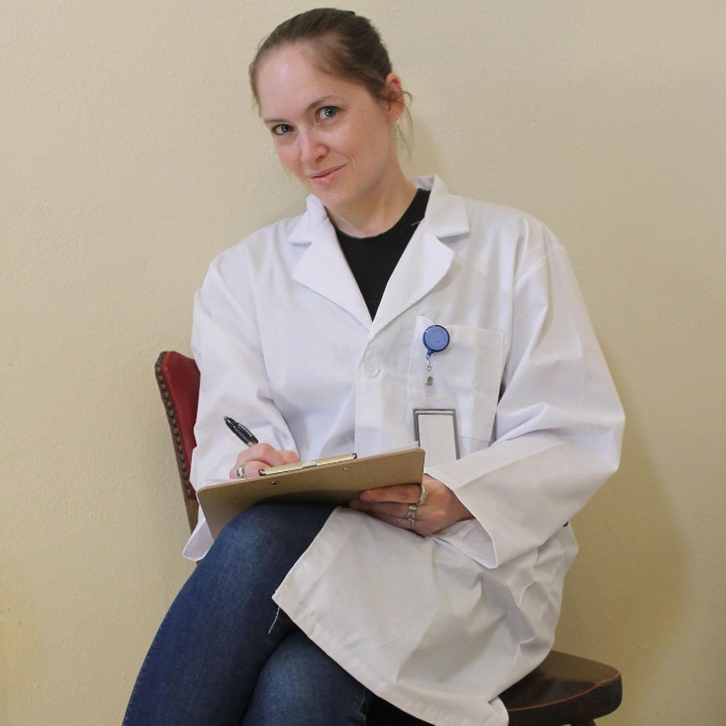 White Lab Coat for Woman,Doctor Halloween Costumes for Women Adult