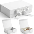 White Magnetic Gift Box, 10.5 X 7.5 X 3.1 inches