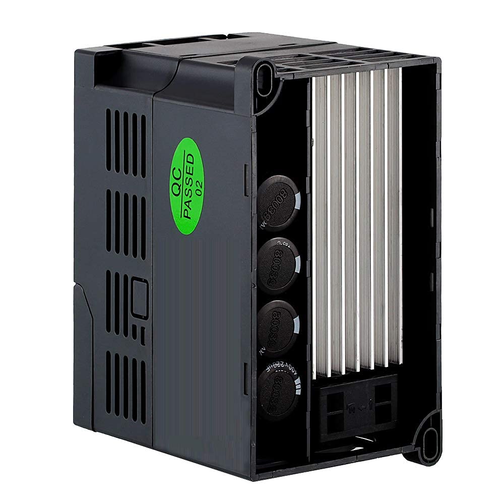ATO Single Phase VFD 1HP Single Phase Motor Speed Controller 220V 0.75kW Single Phase Output VFD Variable Frequency Drive (Single-Phase Input, 1-Phase Output)