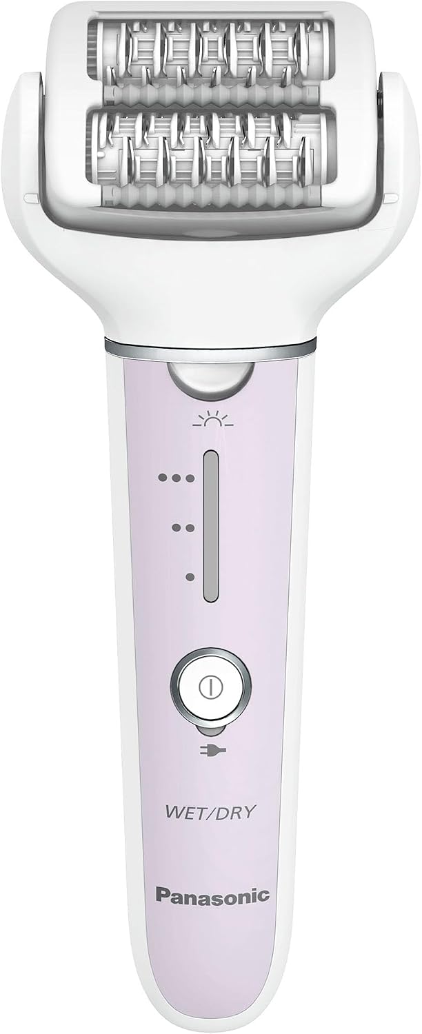 Epilator with Gentle Cap, Electric Hair Removal Tool for Home, 3 Speed Settings, Wet Dry, Washable - ES-EY30