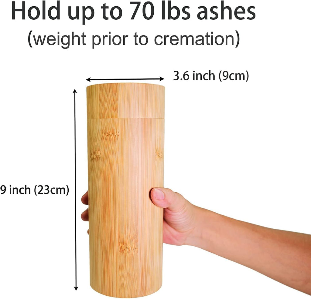 Biodegradable Bamboo Scattering Tubes Urn for Human & Pet Ashes