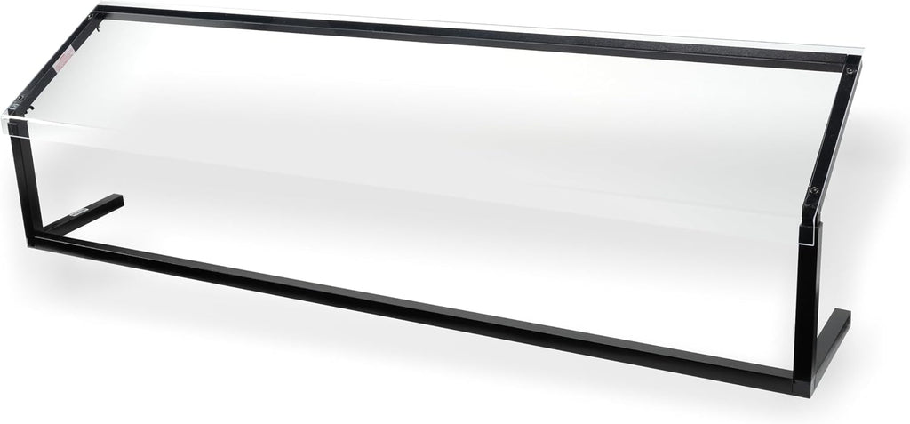 Buffet Bar Adjustable Sneeze Guard for Catering, Buffets, Restaurants, Plastic, 73.25 Inches, Black