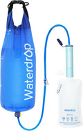 Gravity Water Filter Straw, Camping Water Filter, 0.1 Micron | Survival Water Purifier for Hiking, Backpacking &